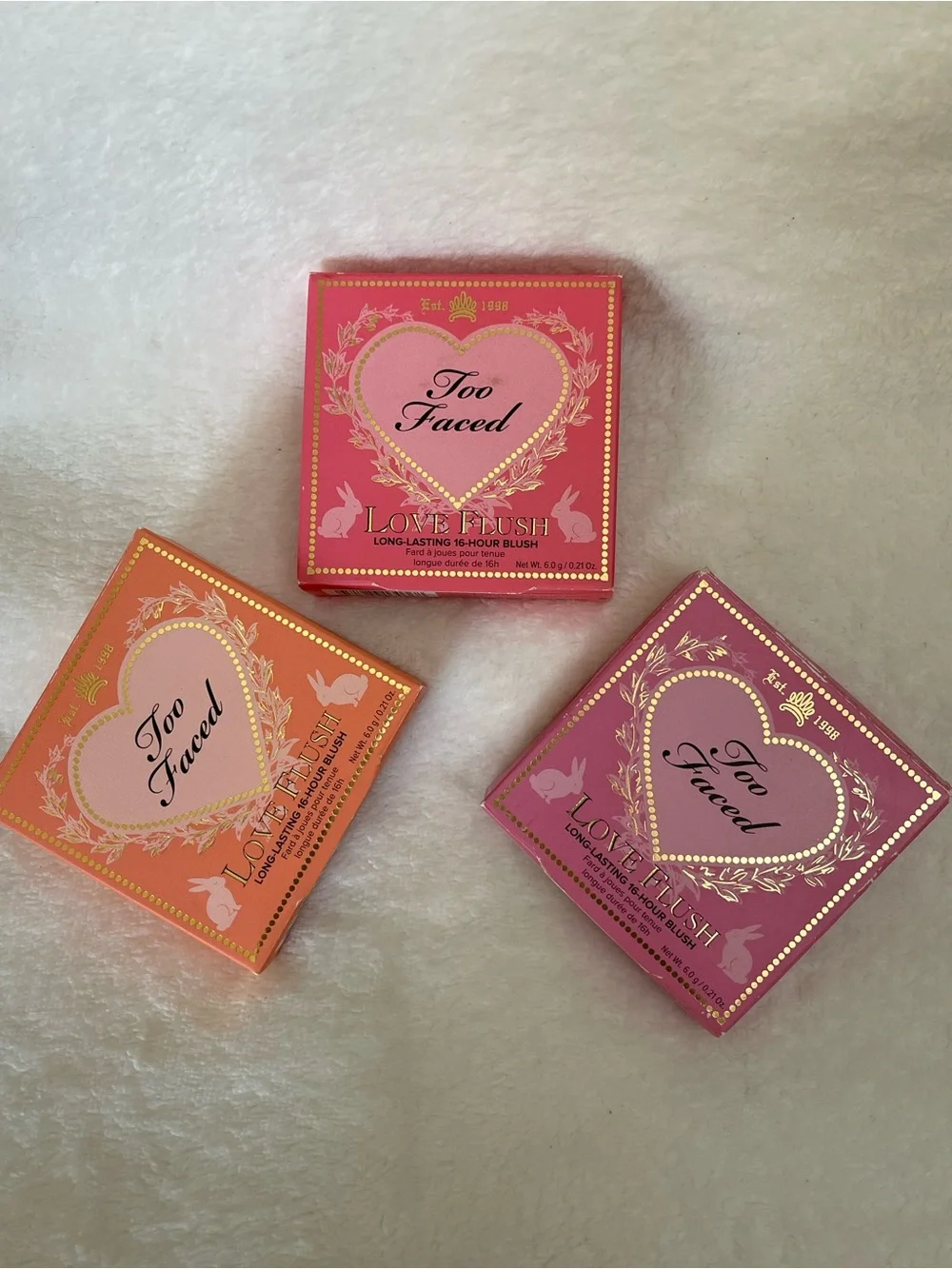 Too Faced Blush Set I Will Always Love You/Justify My Love/How Deep is Your Love